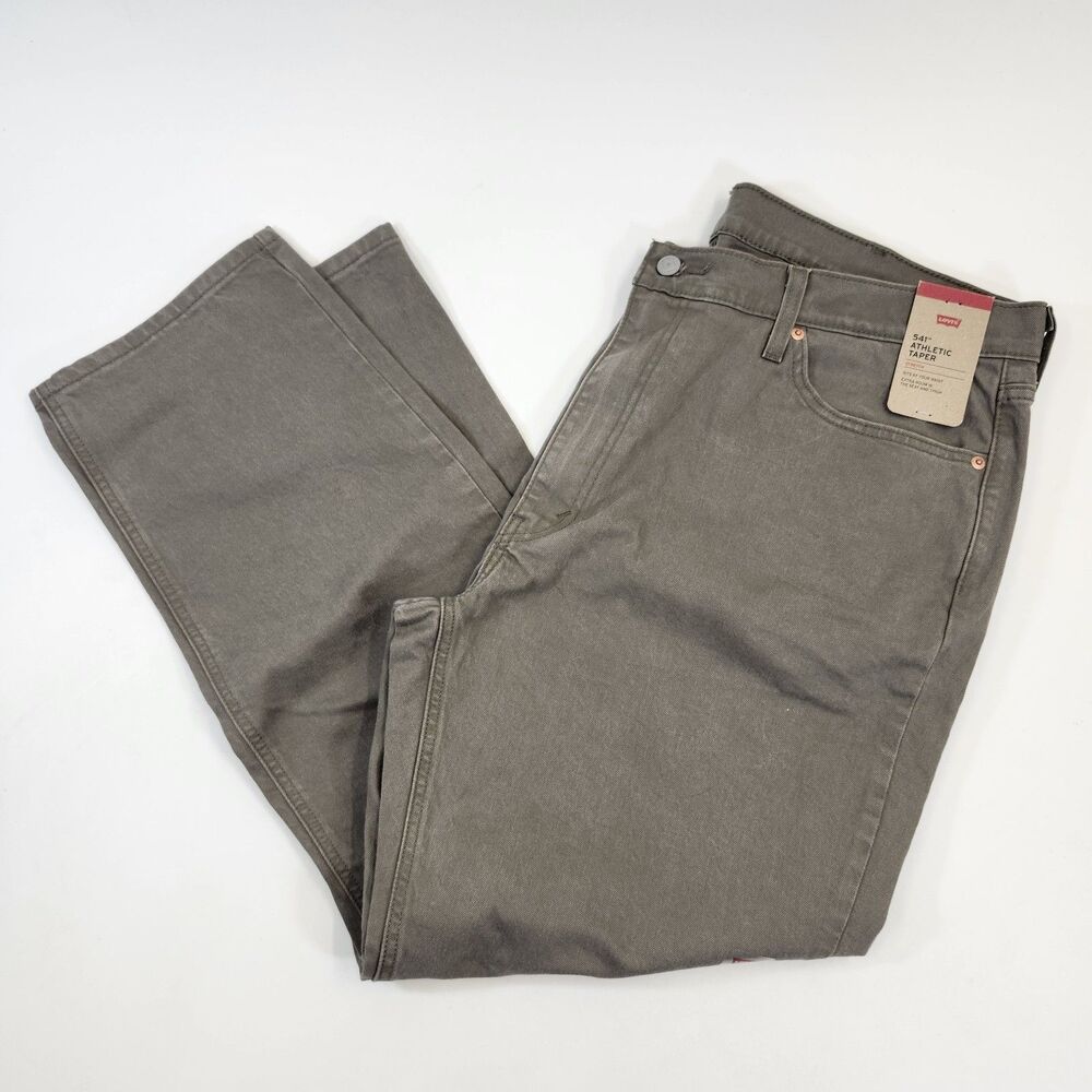Levis Men's 541 Mens 40x34 Athletic Taper Fit Stretch Cotton Denim Jeans Brown